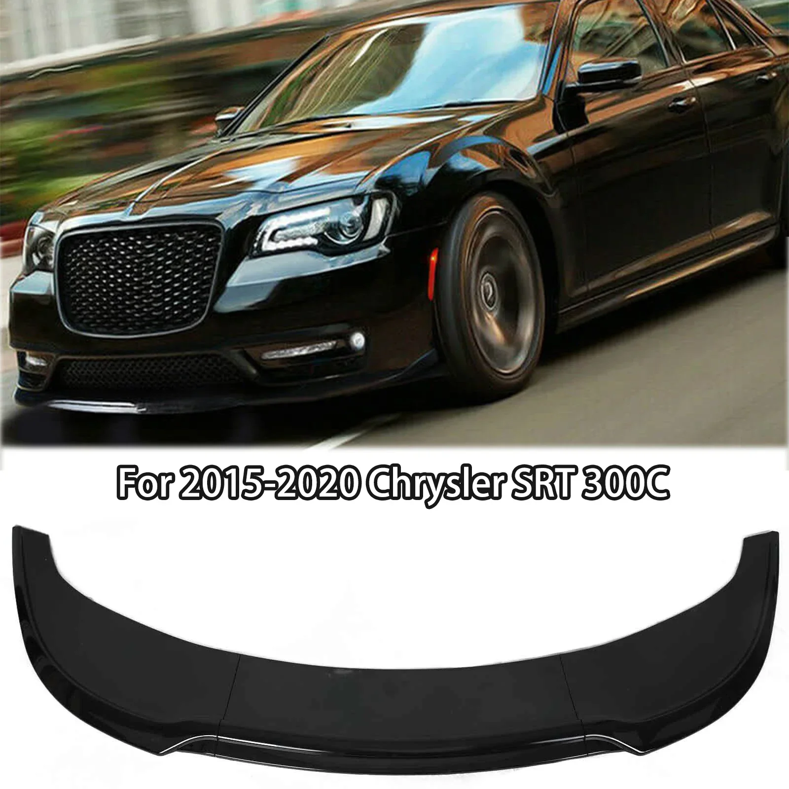 3Pcs Front Bumper Lip For Chrysler 300 C S Touring Sport SRT 2015-2023 Splitter Diffuser Spoiler Car Accessories Auto Body Kit