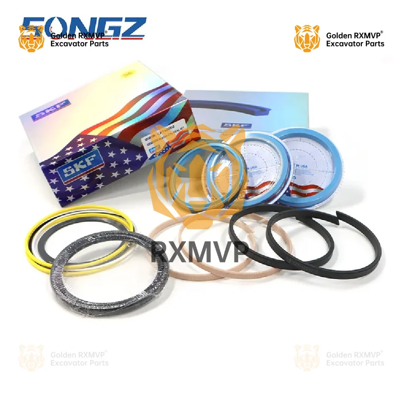 For High Efficiency Long Life Durable Wear Resistance Excavator Boom Cylinder Seal Stamp Repair Kit Apply Cat 320 B / C D