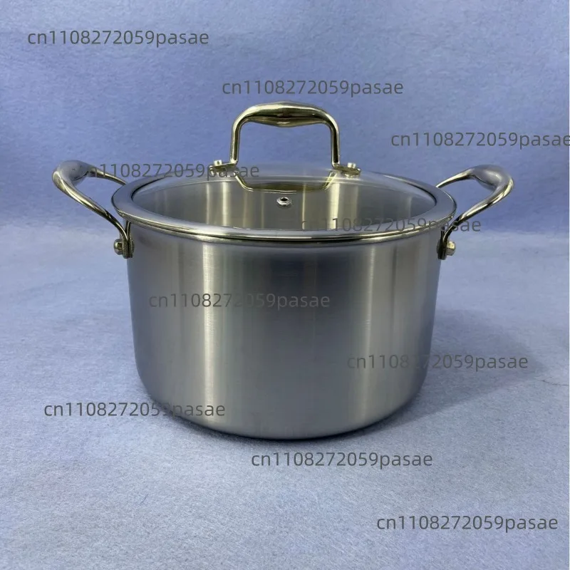 

316 Stainless Steel Soup Pot, Home Use Soup Pot with Steamer, Induction Cooktop Soup Pot, Stewing Pot, and Cooking Pot