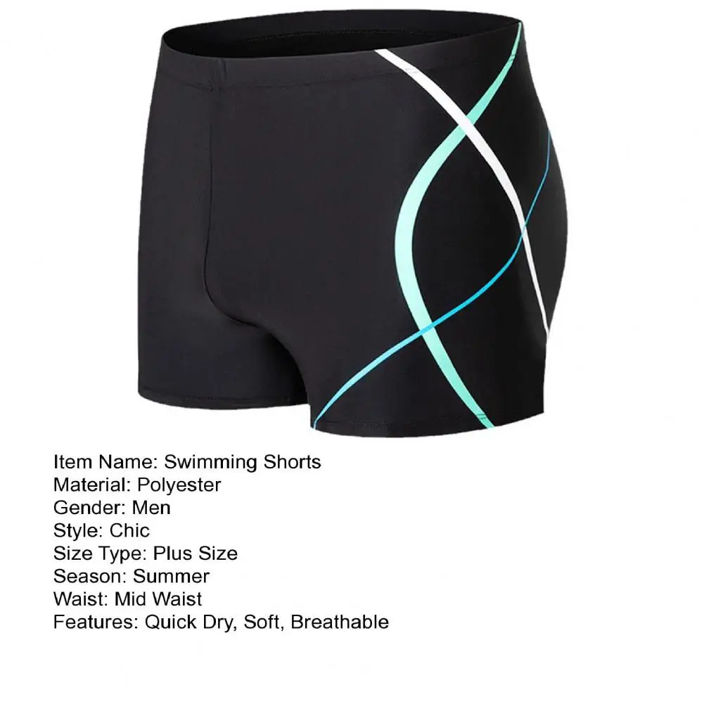 Männer Bades horts elastische Taille schnell trocknen atmungsaktiv Slim Fit mittlere Taille Bad Boxer Surfen Wassersport Badehose