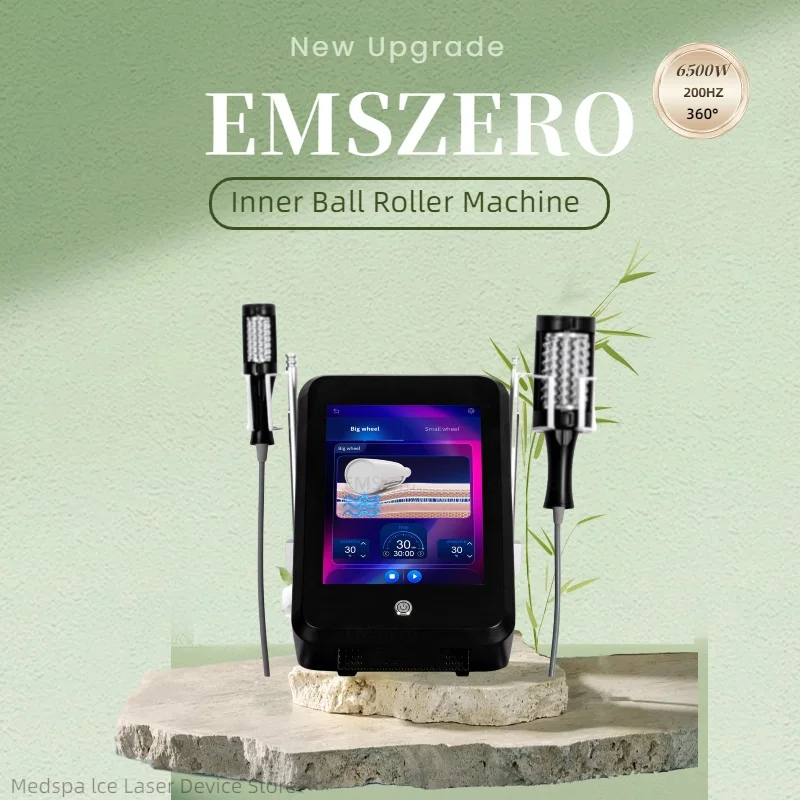 

EMSZERO 6500W 200HZ Roller Slimming Cellulite Reduction Inner Ball Roller 360 Degree Infrared Vacuum Roller Massage Beauty