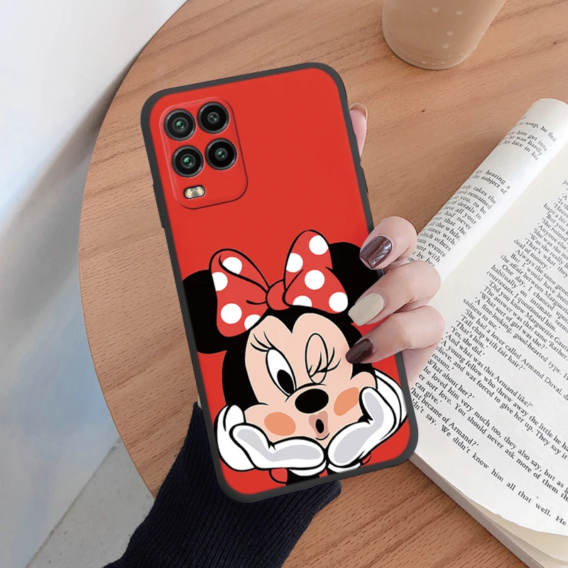 For Xiaomi Mi 10 Lite 5G Phone Case Pink Mickey Mouse Minnie Cover Soft TPU Fundas For Xiaomi Mi 10 Lite Bags Donald Duck Coque