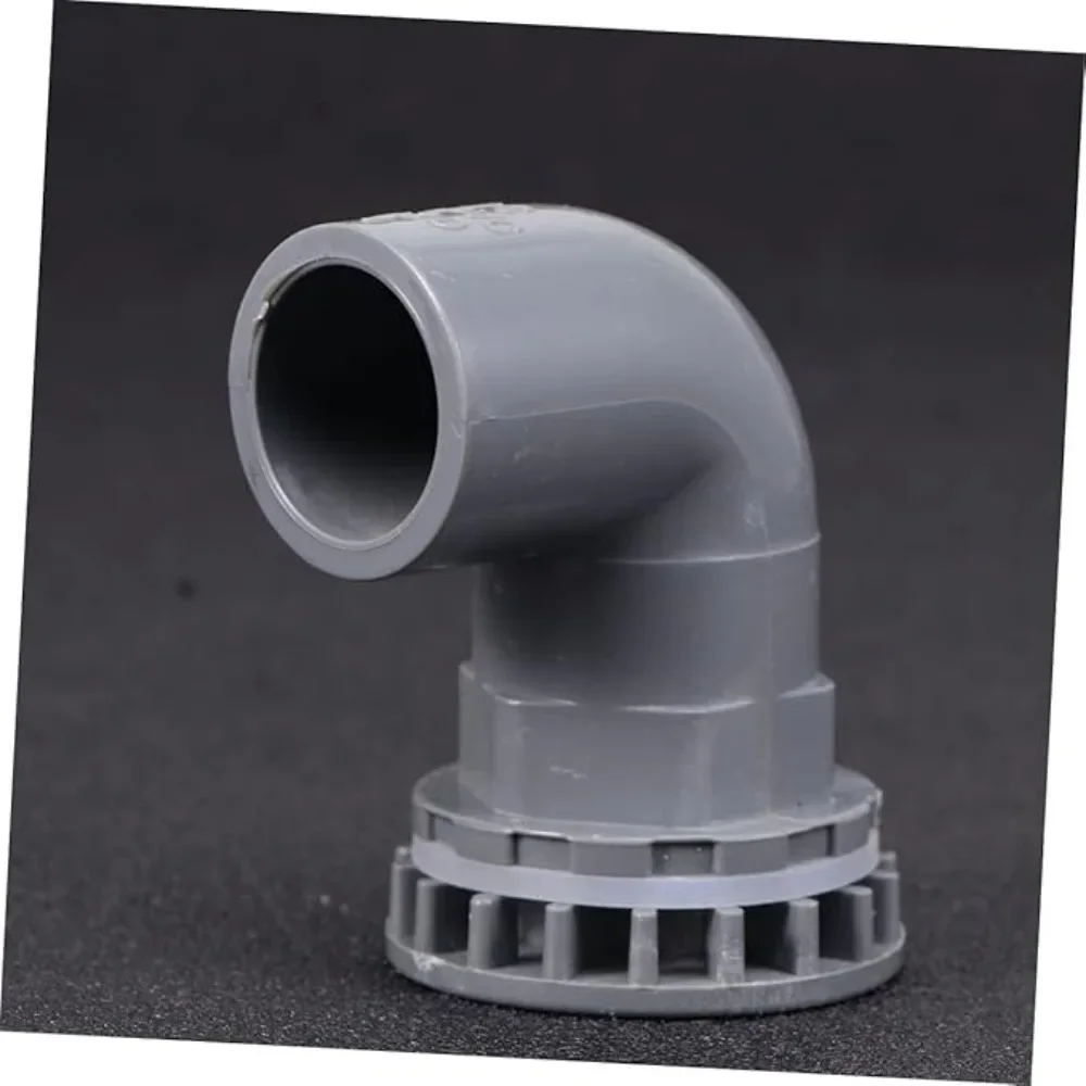 

For Aquarium Overflow Joints, Garden Irrigation Inlet/Outlet Drain Fitting 20-50mm Black PVC Pipe 90° Elbow Connector - Thicken
