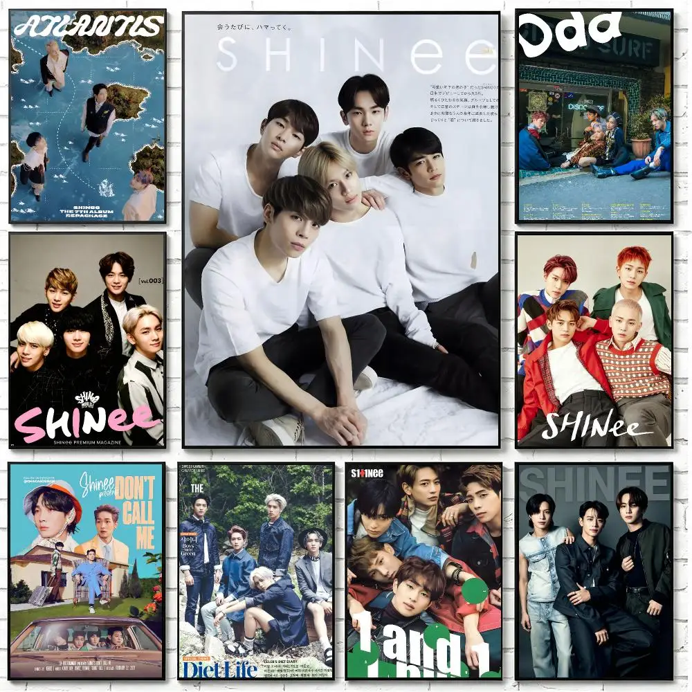 Music SHINee Poster Poster HD Printing Cozy Healing Style Wall Art Home Decor For Living Room Bedroom Gift
