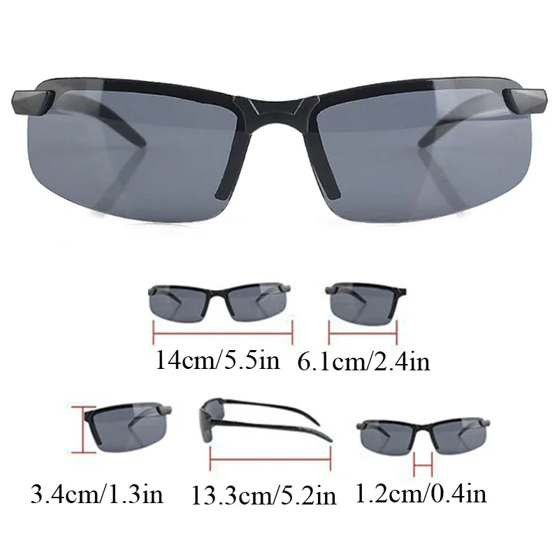 Anti-UV Night Vision Cycling Sunglasses Day Night Driving Glasses Sunglasses for Men Polarized Fashion Outside Adult Eyewear