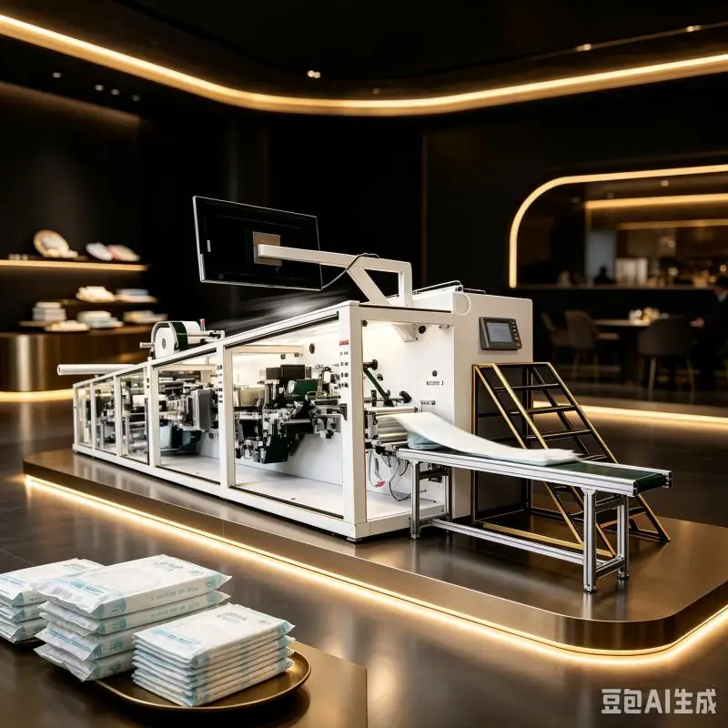 Fully Automatic Medical Compresses Sterile Disposable Non Woven Pad Making Machine Easy Operate Customized