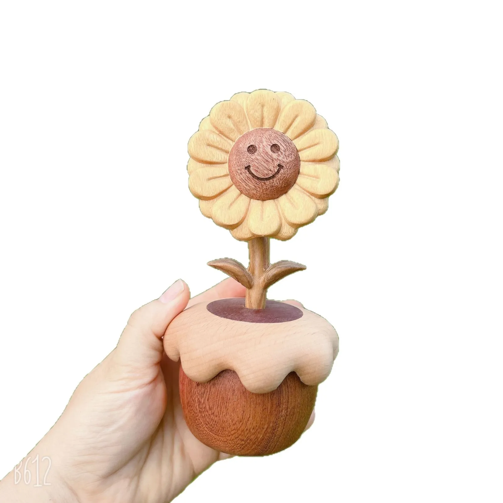 Wooden Merchandise Sunflower Music Box Ornament Home Office Decompression Cure Gift Wholesale