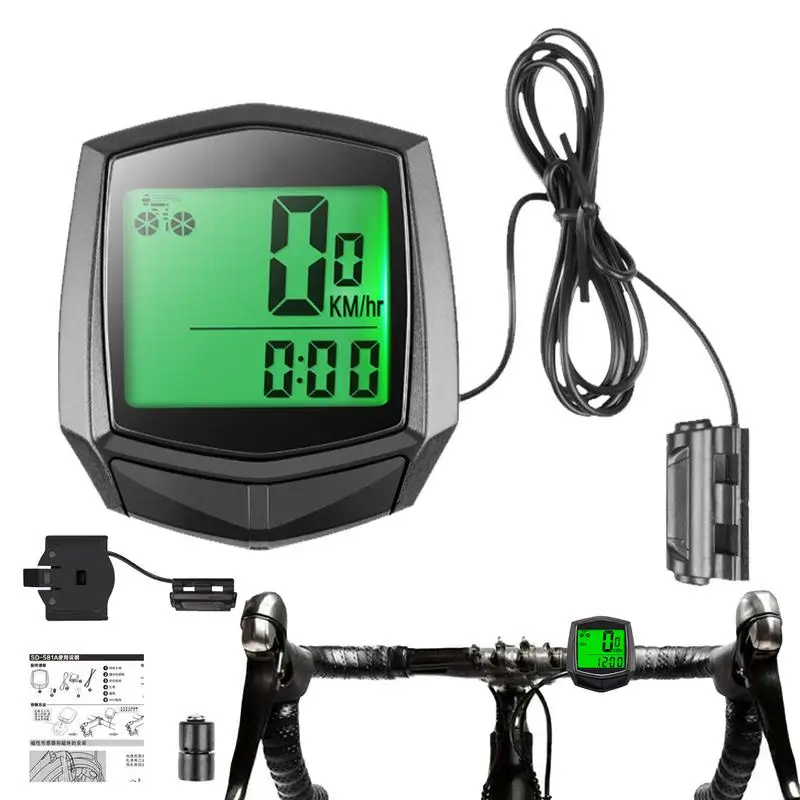 

Wired Bike Computer Waterproof Odometer Cycling Speed Tracker Wired Speedometers Cycling Computers Bike Accessories Automatic