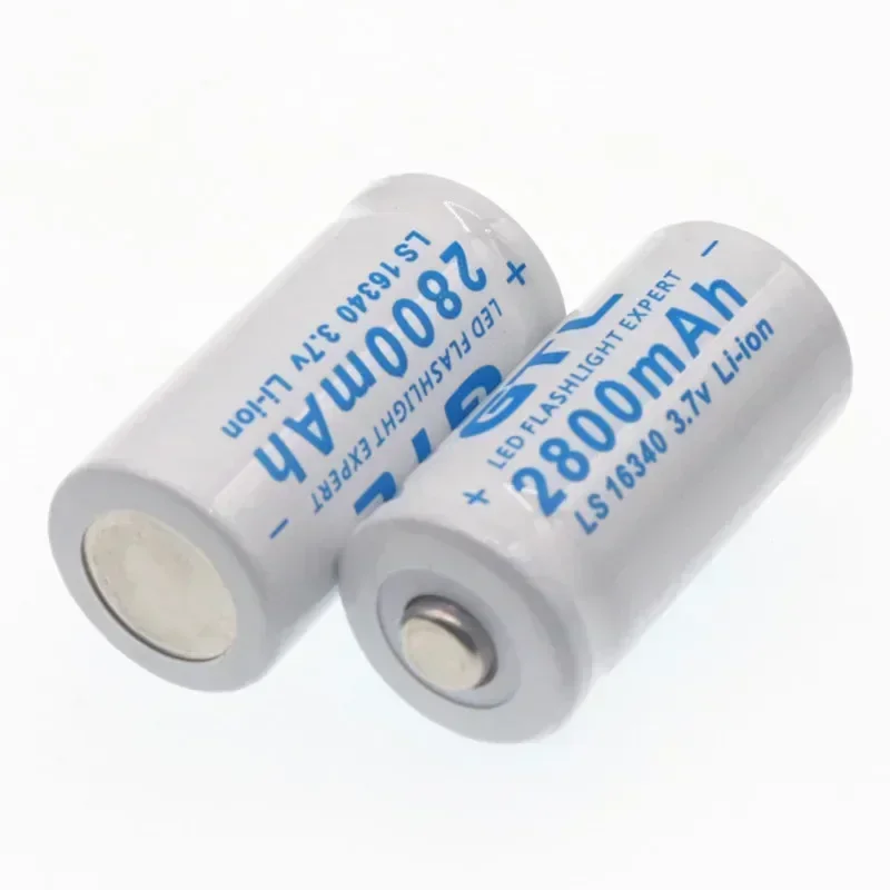 

New 2800mAh Rechargeable Li-ion 16340 Battery UniversALBC LED Flashlight Expert 2800mAh LS 16340 3.7V Li-ion Purple Color