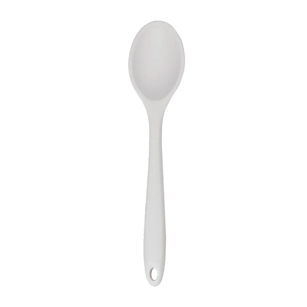 

Silicone Ice Cream Kitchen Utensils Cake Stirring Spoon Dinnerware Soup Spoon Flatware