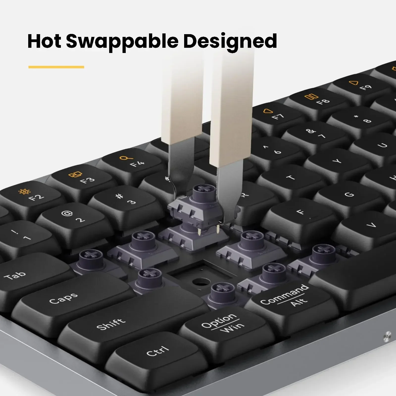 Lofree Flow Low Profile Wireless Mechanical Keyboard 100Keys Bluetooth5.1 Gasket 2-Mode Gaming Office for PC Mac PS4 Xbox Mobile