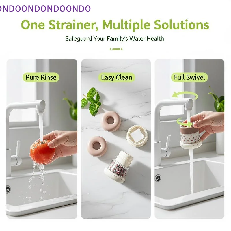 Faucet Mount Water Filter Multi Stage Purification Food Grade Material Easy Install for Home Bathroom Sink
