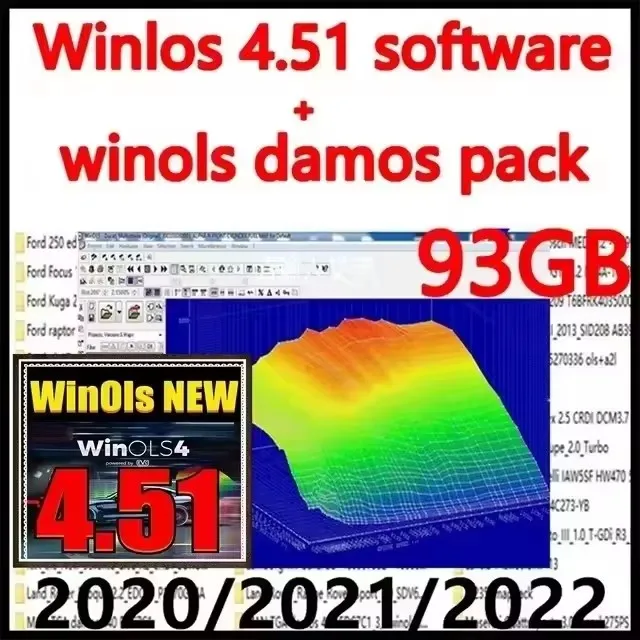 Neueste winols 4,7 93gb winols damos big pack (neu) 1,61 1,2 5,3 ecm titan mit immo service tool v2.0 free er