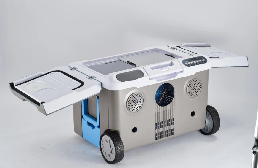 

Dual-Zone Self-Built Battery Audio Pull Rod Personality Car Refrigerator Can Be Connected to Bluetooth