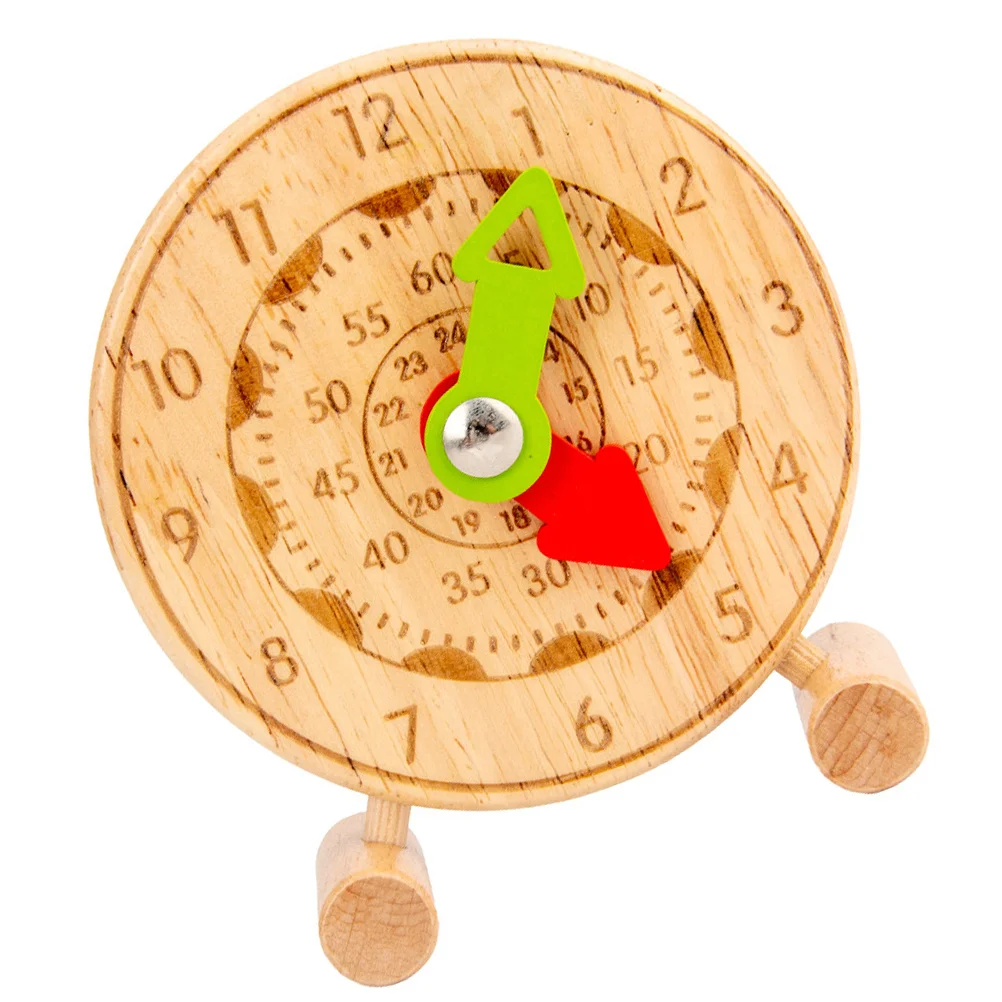 ساعة أرقام خشبية تساعد على التدريس، اللعب المعرفي الإبداعي، ألغاز التعليم المبكر، التعرف على الألوان، المهارات الحركية الدقيقة