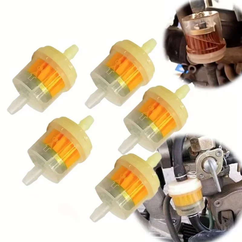 5-30Pcs Professional Universal Gasoline Gas Fuel Gasoline Oil Filter For Motorcycle Moped Scooter Dirt Bike ATV