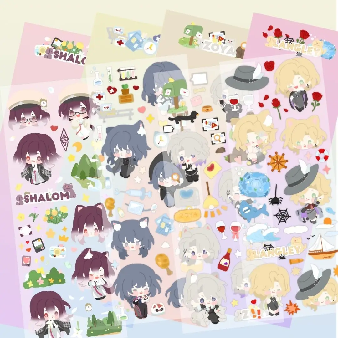 Path To Nowhere Anime Sticker ZOYA Langley Shalom Stationery Stickers Cartoon Diy Handbook Water Proof Student School Supplies