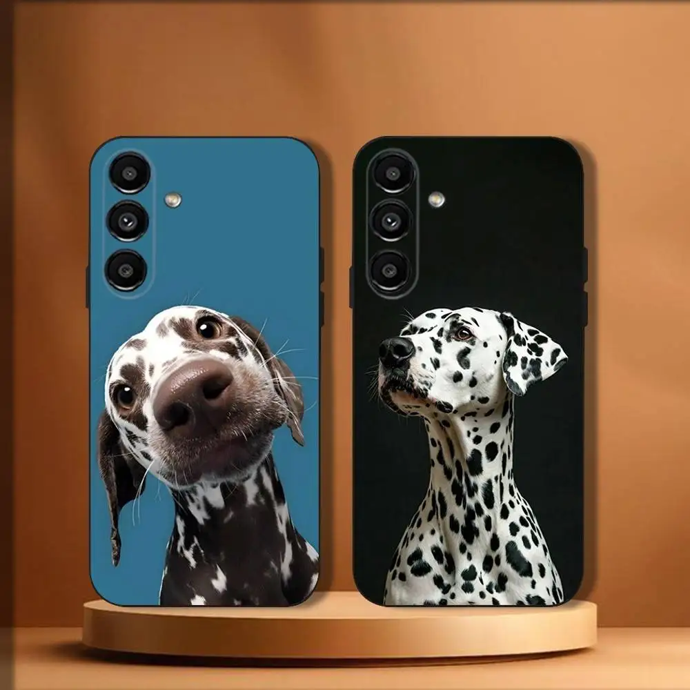 

Cute Dalmatian Phone Case For Samsung Galaxy A73,72,71,A52,51,40,41,A22,A32,31,A13,12,Note20 Soft Black Shell