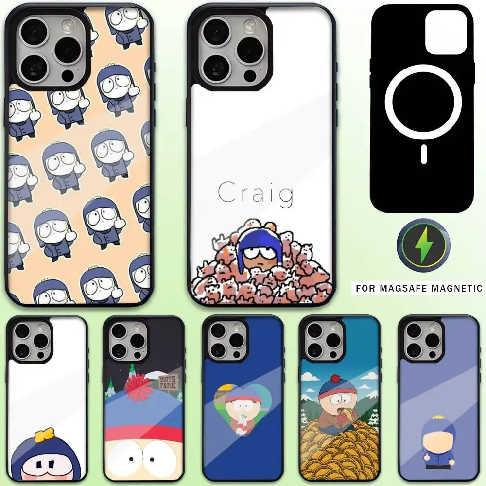 

Cartoon S-South Park Phone Case For iPhone17,16,15,14,13,12,11 Plus,Pro Max Magnetic Magsafe Wireless Charging
