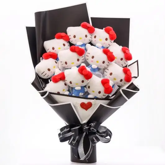 Hot Kawali KT Plush Bouquet Soft Stuffed Dolls Valentine's Day Christmas Graduation Birthday Gifts