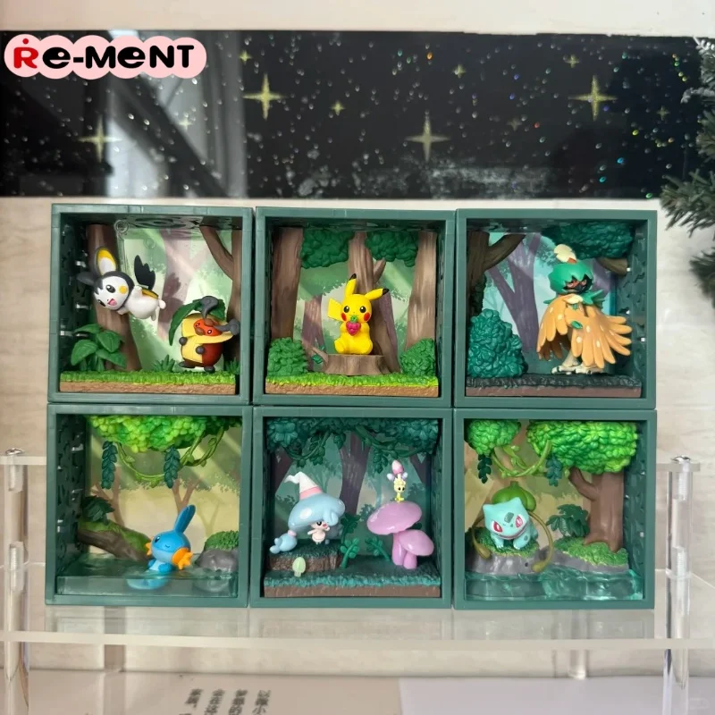 

В наличии Re-Ment, подлинная рамка с покемонами, бездневная лесная миниатюрная сцена, коллекционная экшн-модель, слепая коробка, подарки-сюрпризы на день рождения
