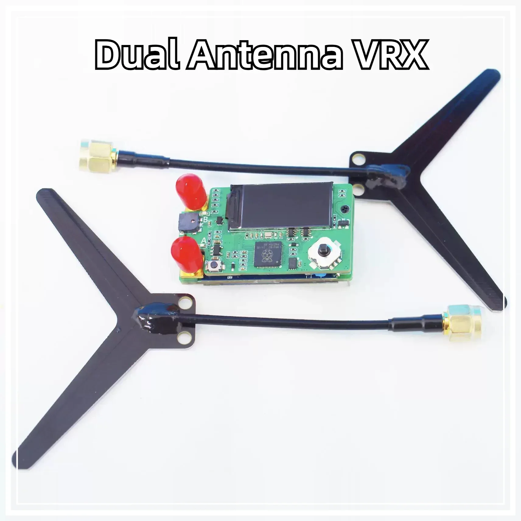 Dual Antenna Receiver 1.2G/1.3G Image Transmission VRX Dual Reception FatShak Skyzone FPV Drone Parts Remote Transmission Acces