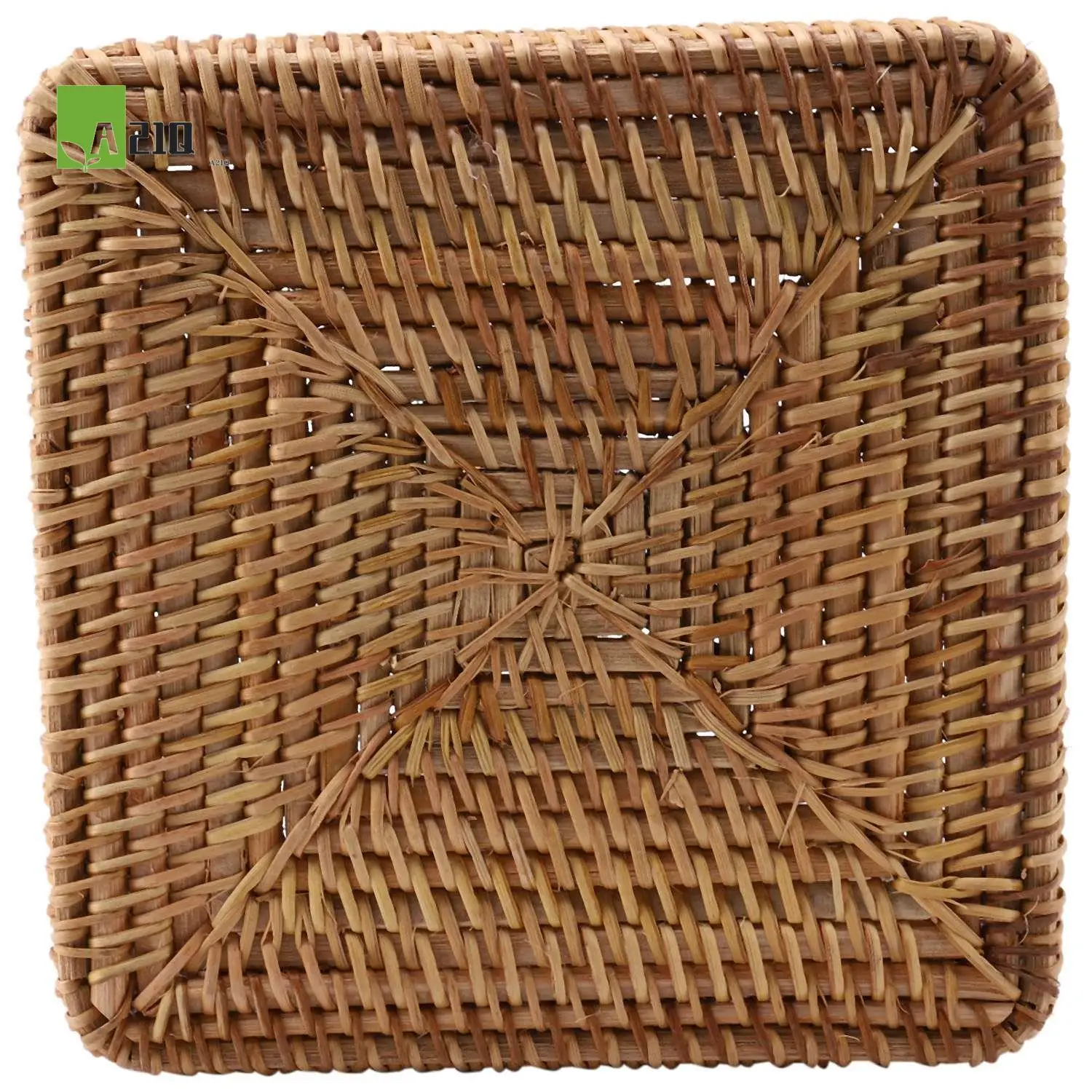 

A21Q -Hand-Woven Wicker Straw Storage Basket Portable Four Compartment Classification Storage Fruit Basket Home Storage