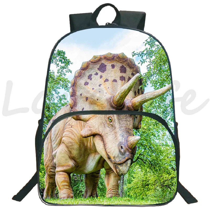 Mochila de dinossauro animal para meninos e meninas, mochila escolar, bolsa de ombro infantil, mochila infantil, mochila, 16"