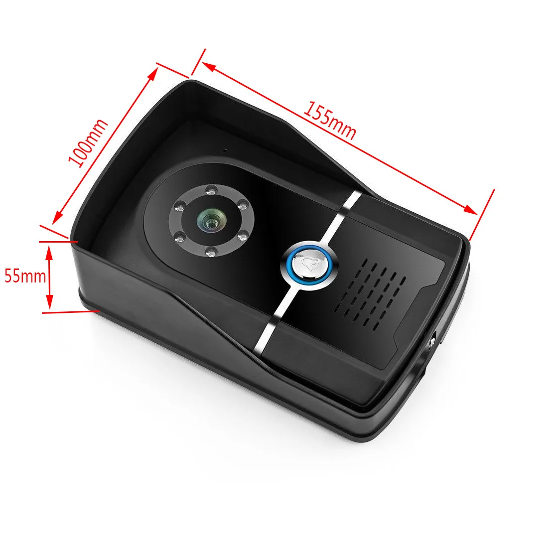 7 Inch High Definition Wired Color Video Doorbell Intercom Smart Cat Eye Villa Set Video Surveillance