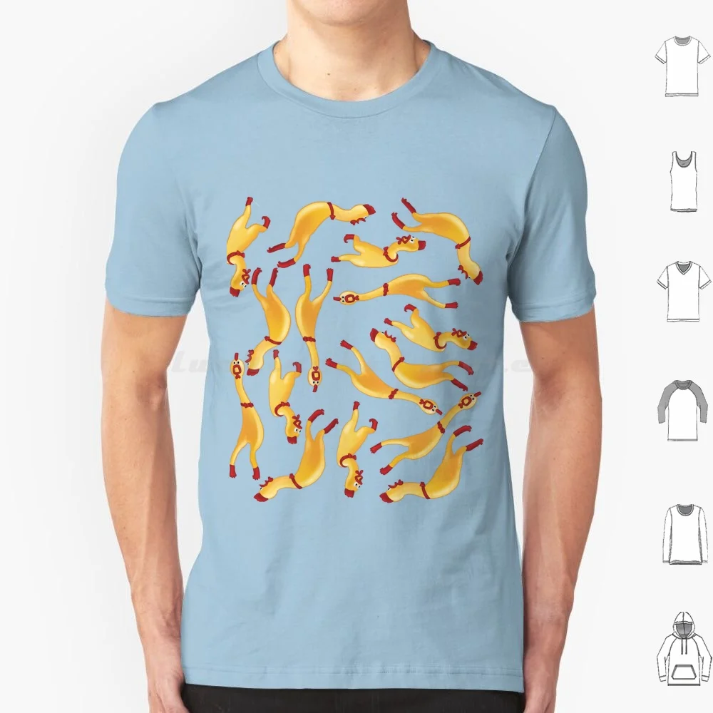 Rubber Chicken Pattern T Shirt Men Women Kids 6xl Dog Toy Rubber Chicken Chicken Dogs Funny Comedy Rubber Toys