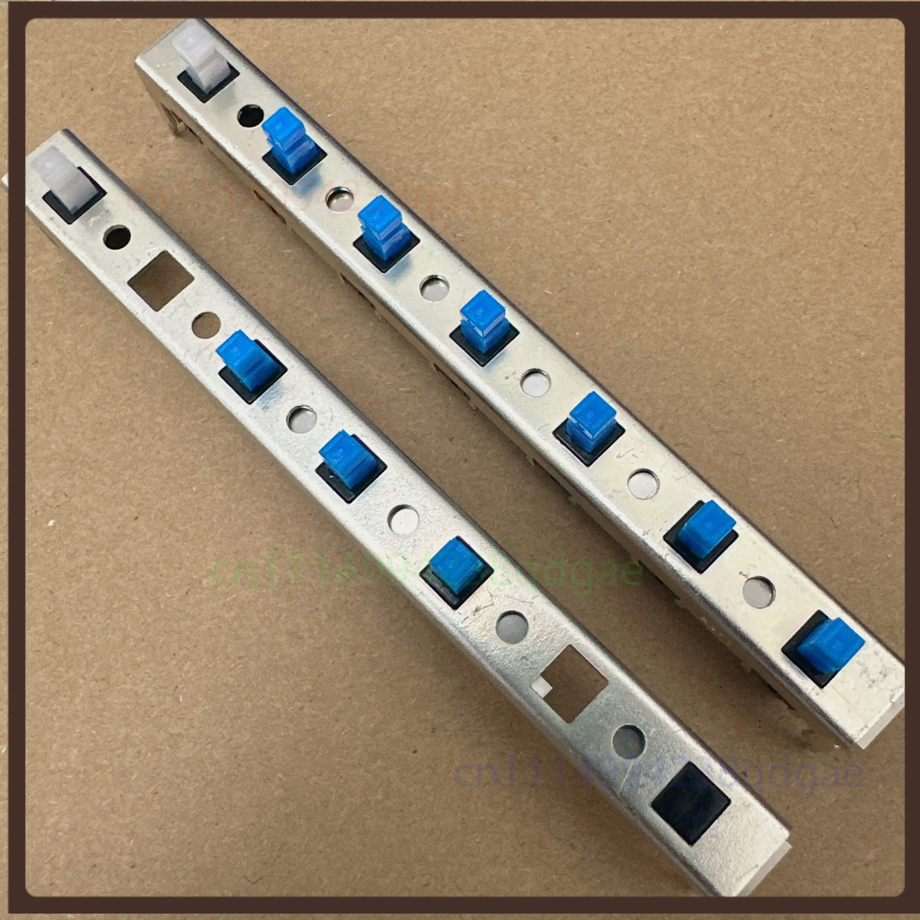 1PCS For ALPS DPDT Piano Key Interlock Switch 3P 6P Interlocking Or Self Reset Linked Switch For Audio Amplifier Equipment