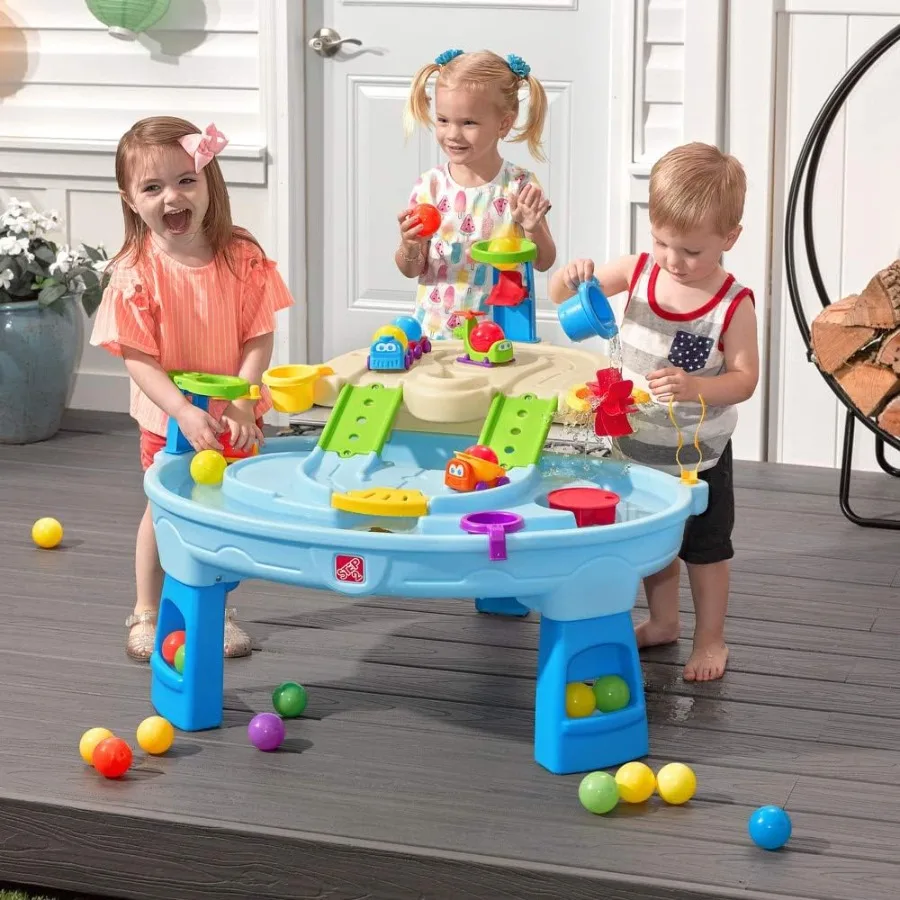Ball Buddies Adventure Center Tavolo ad acqua per bambini, Tavolo sensoriale ad acqua per bambini per interni ed esterni, 1,5+ anni, 23 Pi