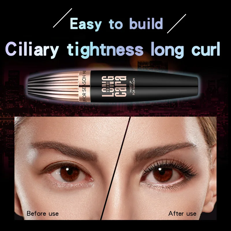 InjFibre-Mascara pour extension de cils, optique, boucle, imperméable, résistant à la transpiration, mince, pas facile à teindre, document, maquillage, 1 à 10 pièces