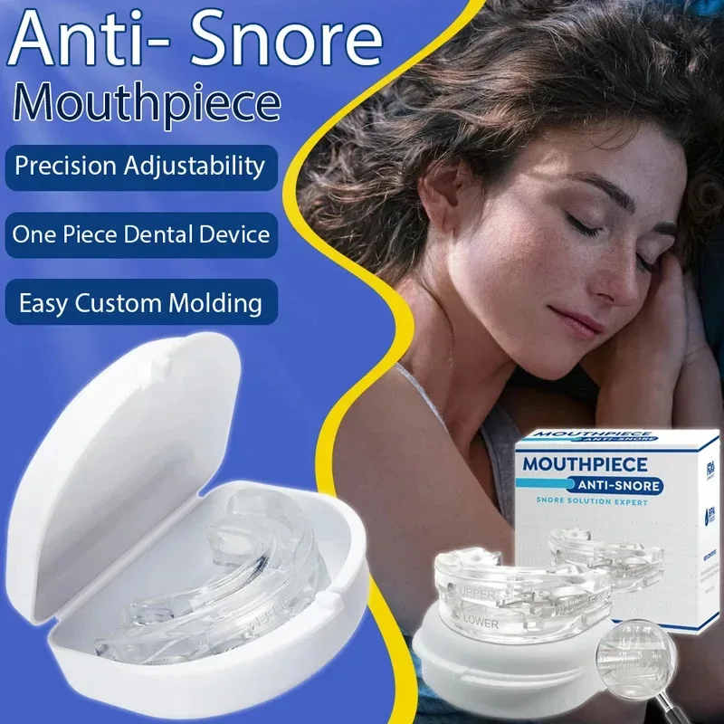 Silicone Anti-Snore Mouthpiece Bruxism Night Guard Teeth Orthodontic Aid Sleeping Braces Stop Snoring Device
