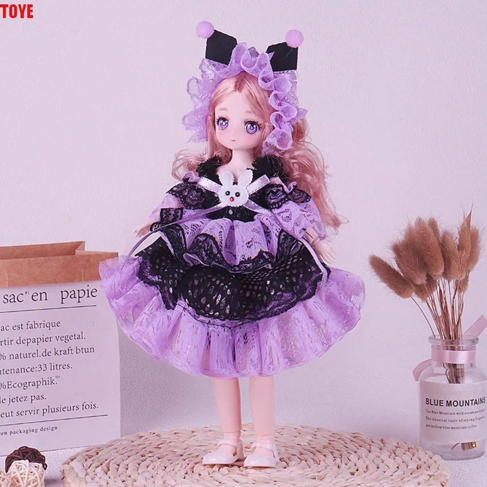 

Multiple Movable 30cm Bjd Doll Toy Attractive Eyes Ball-jointed Lace Princess Doll Removable Joint Doll BJD Dolls