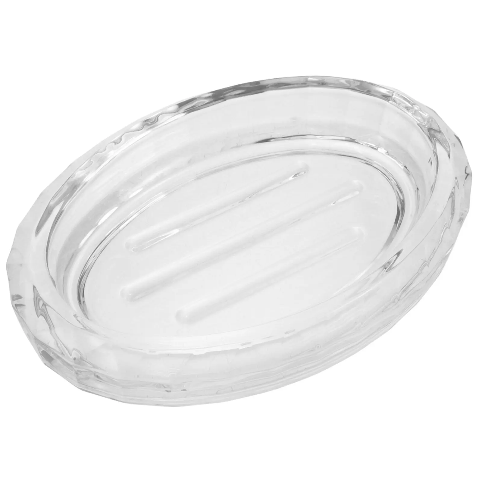 

Овальная прозрачная стеклянная мыльница для ванной, дома и улицы, современный дизайн, водонепроницаемый контейнер для мыла, держатель-органайзер с дренажем