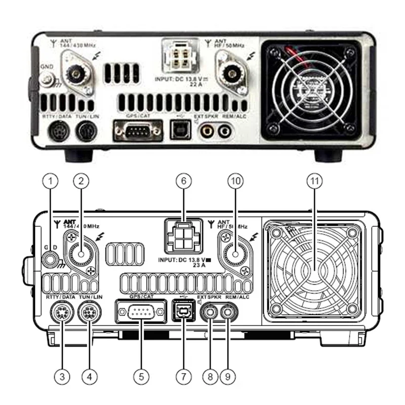 [Hot Sale]Yaesu Ft 991A 991 100W All Mode MF HF Ham Cb Car Mobile Vhf Uhf Vehicle Mouted Tft Touch Screen Transceiver Walkie Tal - view 2