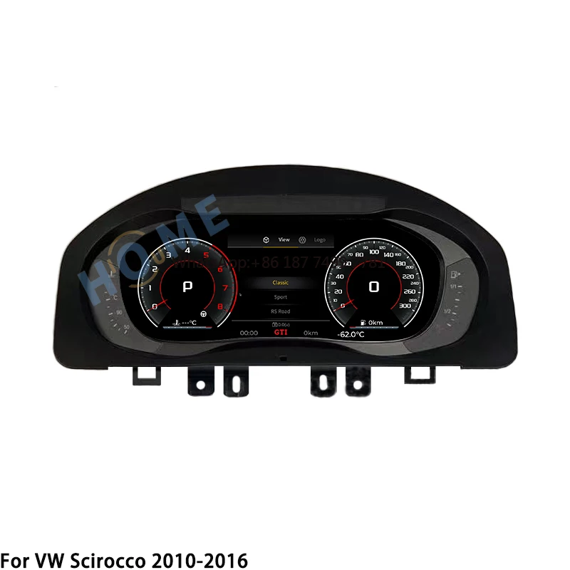 

2025 Latest Car Digital LCD Meter Instrument for .Scirocco 2010-2016 10.25" Linux Smart Speedmeters Dashboard