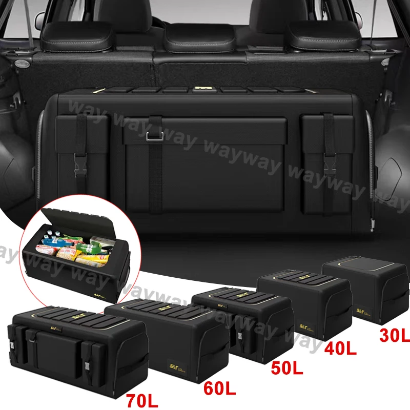 Car Trunk Organizer Box Large Capacity Auto Multiuse Tools Storage Bag Oxford Cloth Folding for Emergency Storage Box