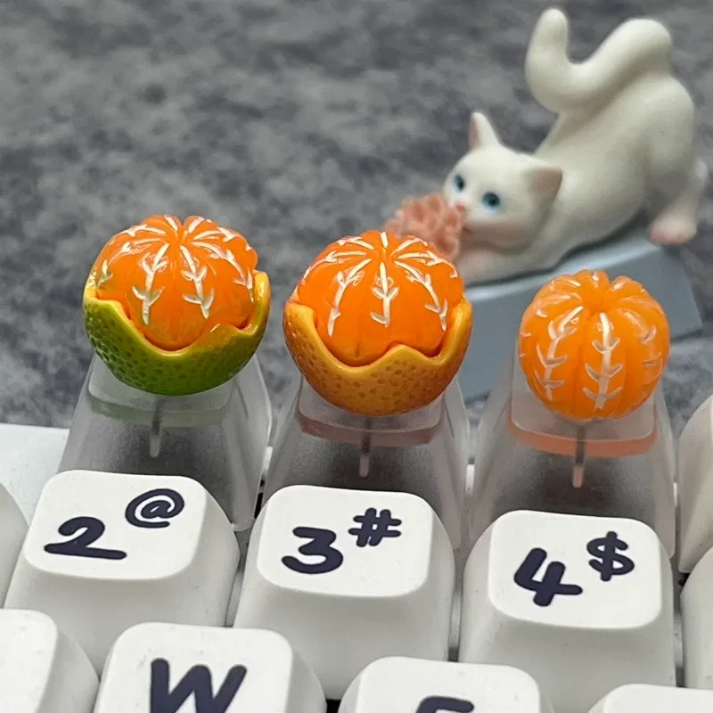 

Fruit Orange Key Cap Transparent Creative Personalized 3D DIY Cross Axis Mechanical Keyboard R4 Esc Key Cap