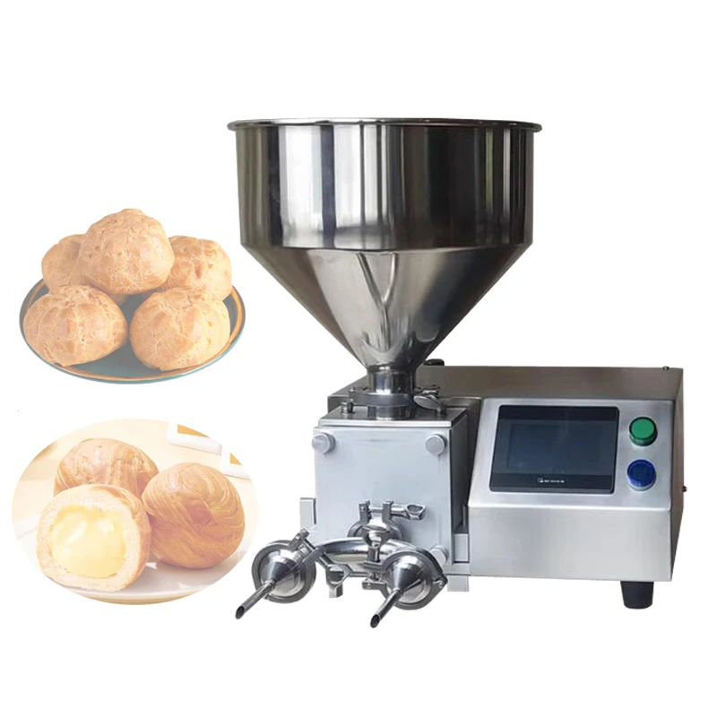 

Automatic Quantitative Core Injection Machine Puff Cream Stuffing Croissant Filling Decorative Coating Grouting Sandwich Filler