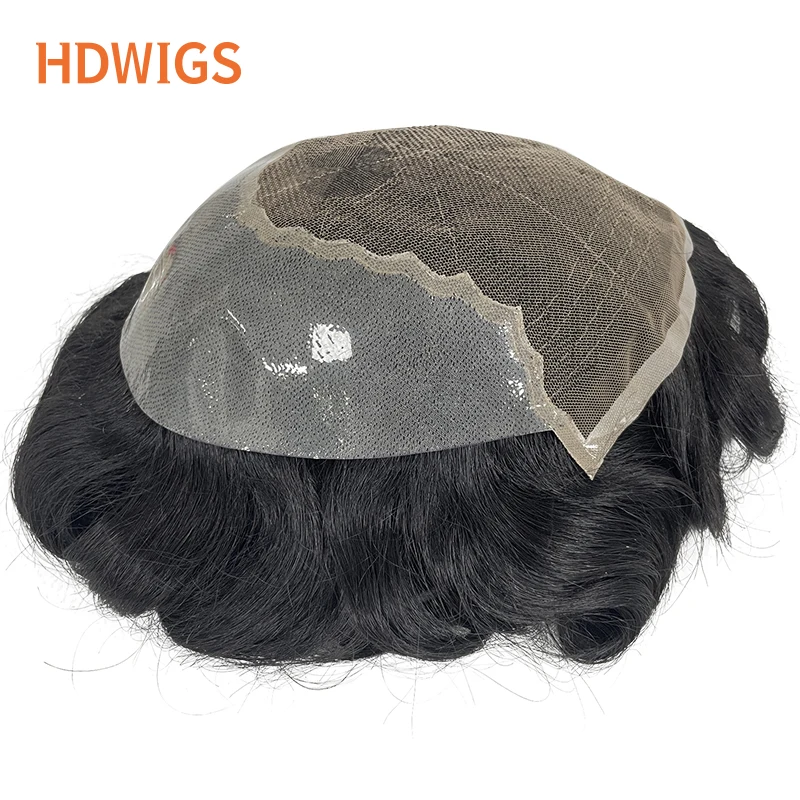 

Мужской парик, швейцарский кружевной парик из искусственной кожи, мужской капиллярный протез, индийский парик из человеческих волос Remy для мужчин, невидимые дышащие натуральные протестические волосы