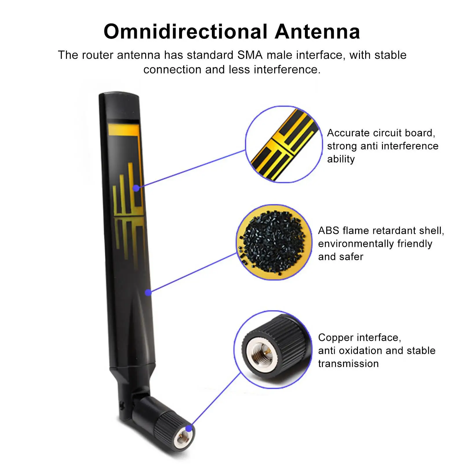 안정적인 전송을 위한 4g 안테나용 전방향성 풀 밴드 라우터 무선 신호 부스터