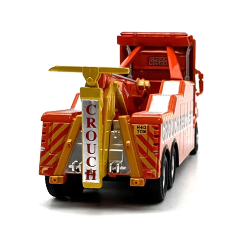 Diecast 1:76 Scale Road Rescue Vehicle Truck Alloy Automobile Model Exquisite Finished Product Simulation Toy Collection Gift