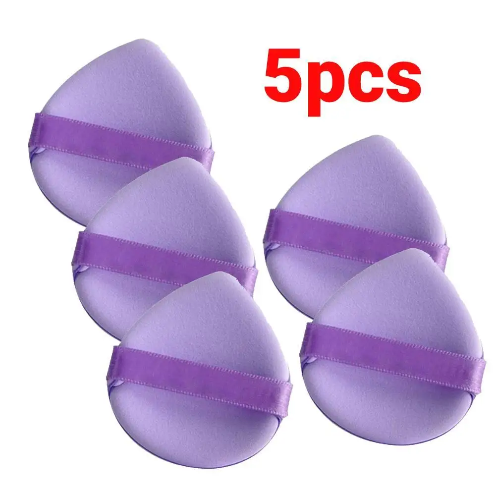 5pcs Powder Puff Face Makeup Sponge Soft Velvet Cosmetic Puff Blender Beauty Foundation Sponge Make Up Accessories