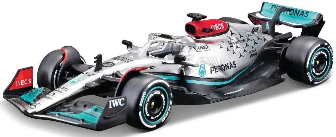 Bburago 1:43 Petronas F1 Team W13 (2022) (#63 George Russell) - Silver ('22) ('23 Std)