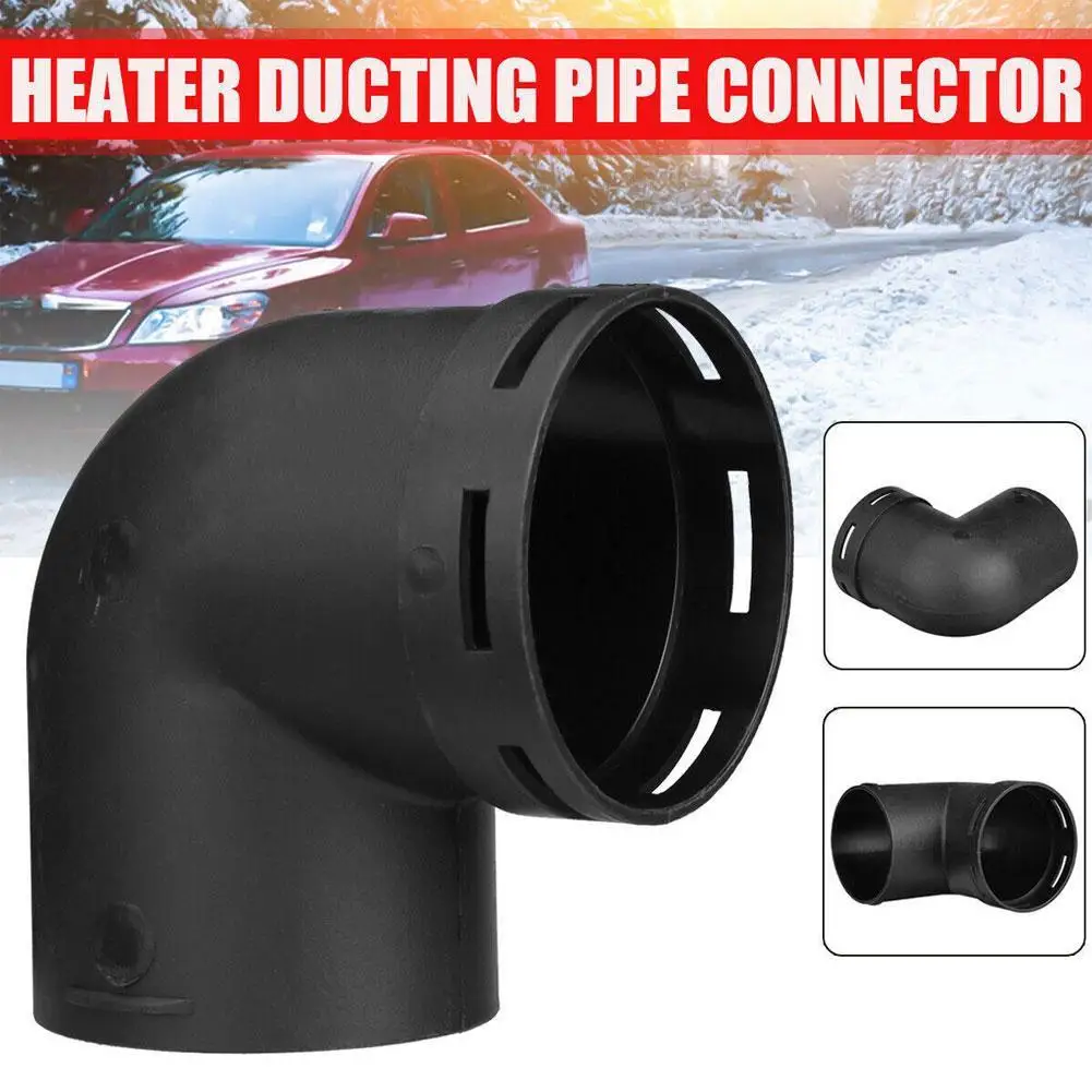 Car Air Heater Ducting Pipe Air Vent Outlet 75/60mm L Piece Elbow Bend Pipe Exhaust Connector For Webasto E Berspaecher Die I6B0