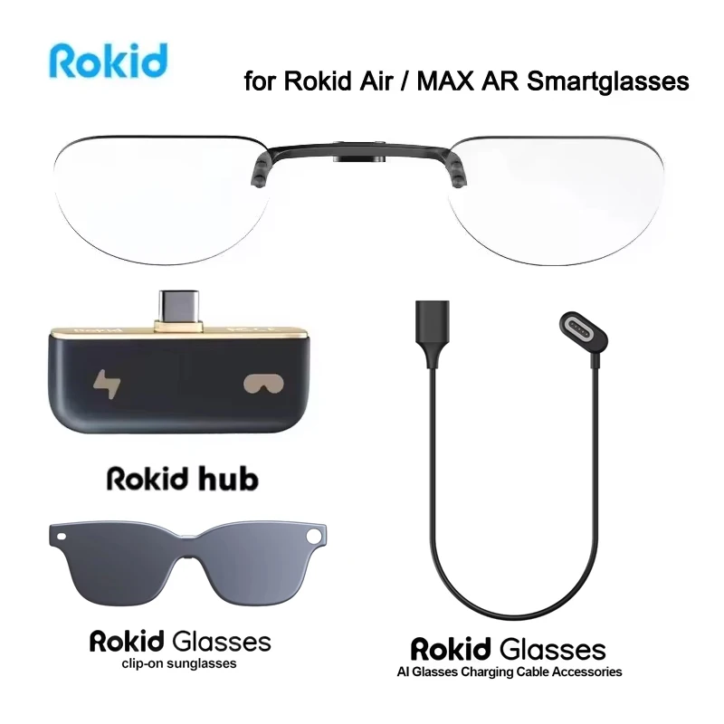 Rokid Lens Insert RokidHub Charger Adapter Cable Magnetic Myopia