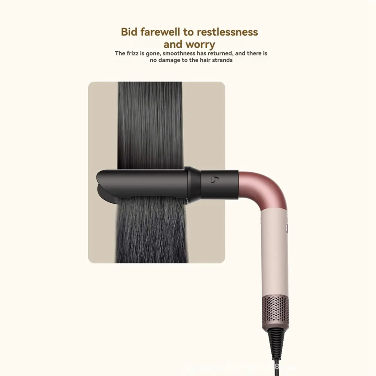 مكواة فرد الشعر ومحول لملحق مجفف الشعر الأسرع من الصوت HD17 HD18