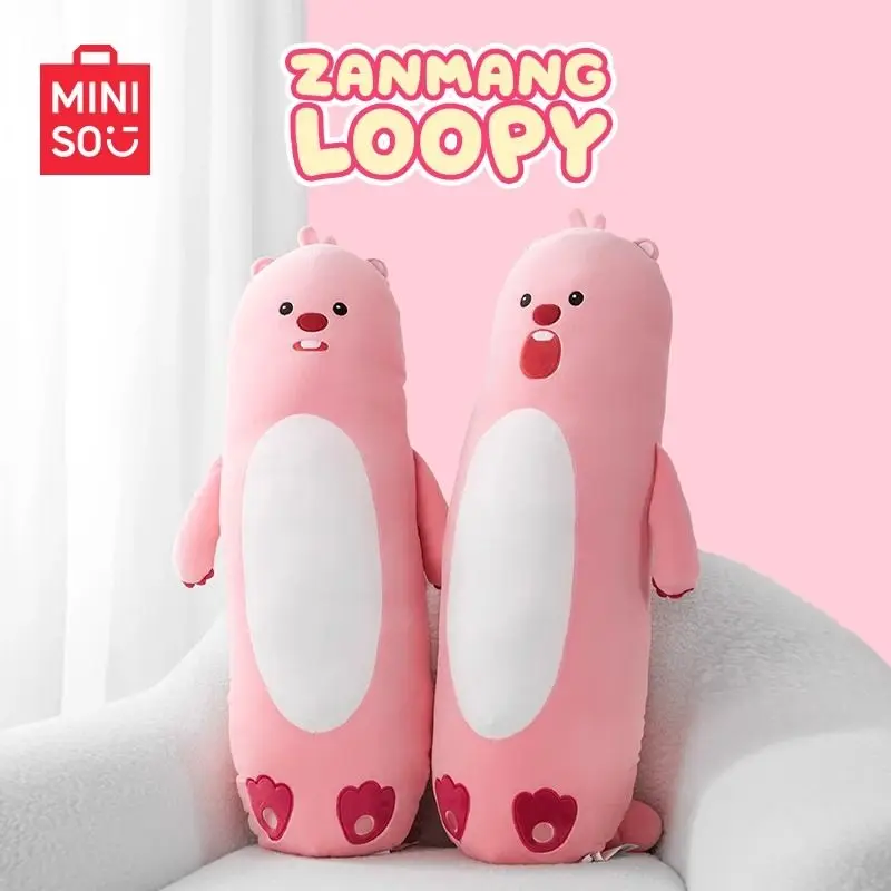 

Подушка Miniso Pinks Loopy из мультфильма для девочек, 80 см, подушка для студентов, мягкая удобная Милая подушка из крахмала для кишечника